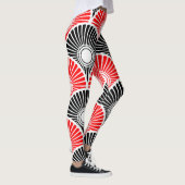 Leggings voor zwart-wit en rood halfcirkelvormig g (Rechts)