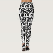 Leggings voor zwart-wit hart (Achterkant)