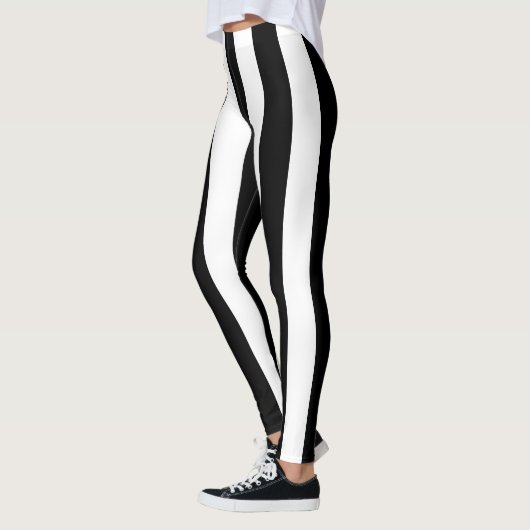 Leggings voor zwart-witgestreept emmen (Links)