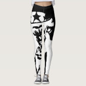 Leggings voor zwart-witvrouwen (Voorkant)