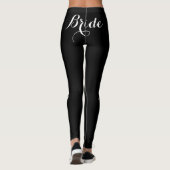 Leggings voor zwarte bruidepartijen voor bruid en  (Achterkant)