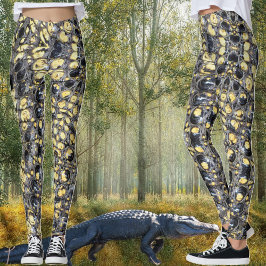 Leggings voor zwarte en gele "galgine"