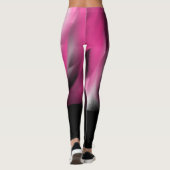 Leggings voor zwarte en roze gradiënt (Achterkant)