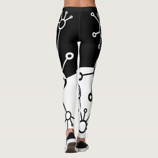 Leggings voor zwarte en witte doordrukstrips (Achterkant)