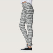 Leggings voor zwarte en witte etnische tribale azt (Links)