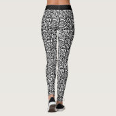 Leggings voor zwarte en witte flessenwijn (Achterkant)