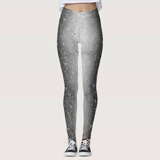 Leggings voor zwarte en witte metalen (Voorkant)