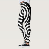 Leggings voor zwarte en witte spiraalvormige aange (Links)