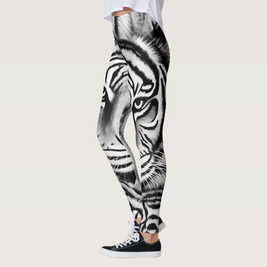 Leggings voor zwarte en witte tijger (Links)