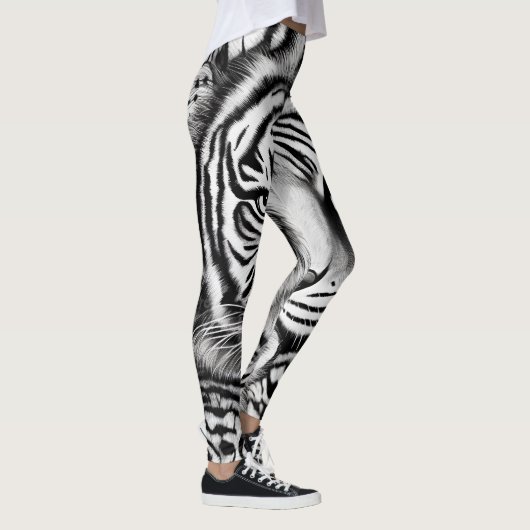 Leggings voor zwarte en witte tijger (Rechts)