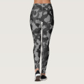 Leggings voor zwarte/grijze camouflage (Achterkant)