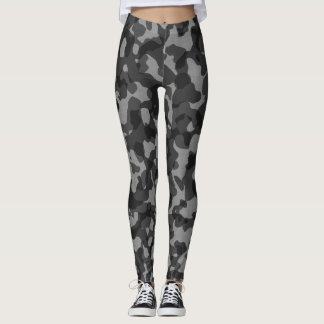 Leggings voor zwarte/grijze camouflage