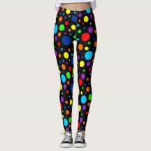 Leggings voor zwarte regenboogspots