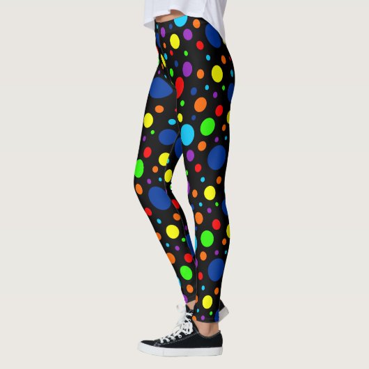 Leggings voor zwarte regenboogspots (Links)