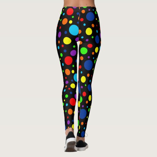 Leggings voor zwarte regenboogspots (Achterkant)