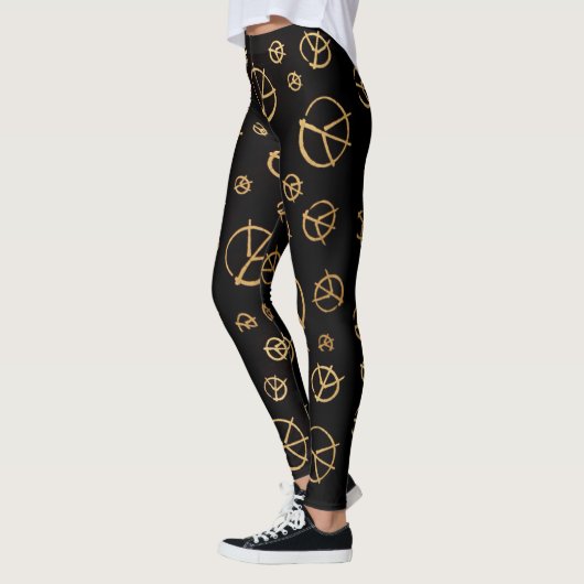 Leggings voor zwarte vredessignatie (Links)