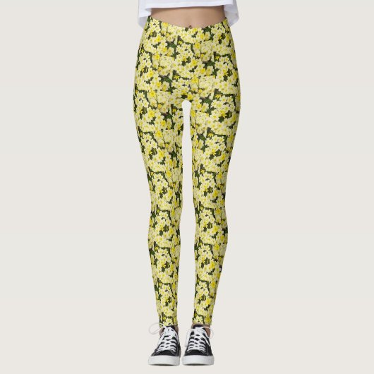 Leggings voorjaarsprimroses (Voorkant)