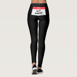 Leggings voorzijde Amerikaanse vlag en Karen Naam