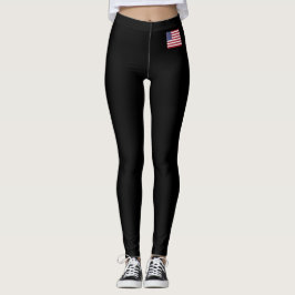 Leggings voorzijde Amerikaanse vlag en Karen Naam
