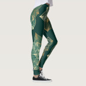 Leggings vrouw met gouden magnolia (Rechts)