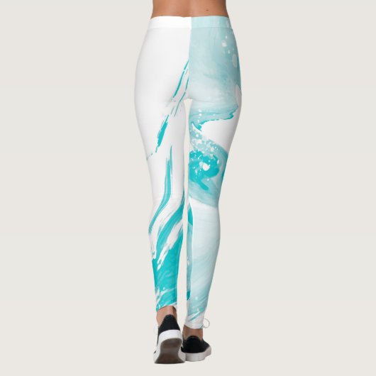 leggings waterverf draaipatroon (Achterkant)