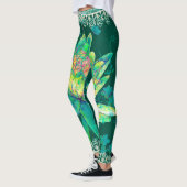 Leggings, Wild Hunter Green Water Lily Leggings (Links)