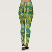 Leggings with a vibrant dragonfly pattern (Achterkant)