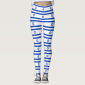Leggings with flag of Israel (Voorkant)