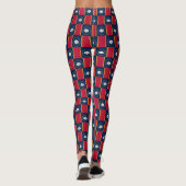 Leggings with flag of Mississippi State, USA (Achterkant)