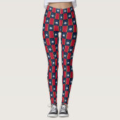 Leggings with flag of Mississippi State, USA (Voorkant)