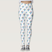 Leggings with flag of Seoul, South Korea (Voorkant)