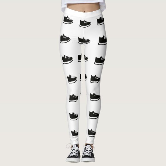 Leggings Witte schoen Doodle (Voorkant)