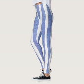 Leggings Women - Blue Stripe Pattern (Links)