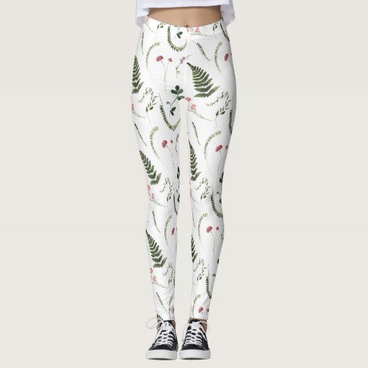 Leggings Women - Floral Pattern (Voorkant)