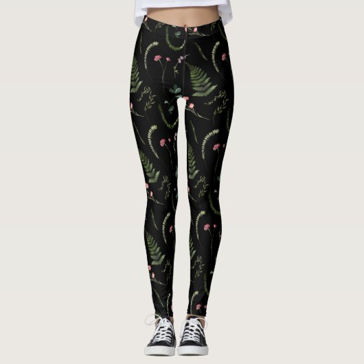 Leggings Women - Floral Pattern (Voorkant)