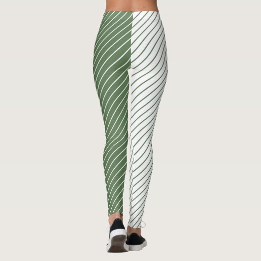 Leggings Women - Forest Green Pattern (Achterkant)