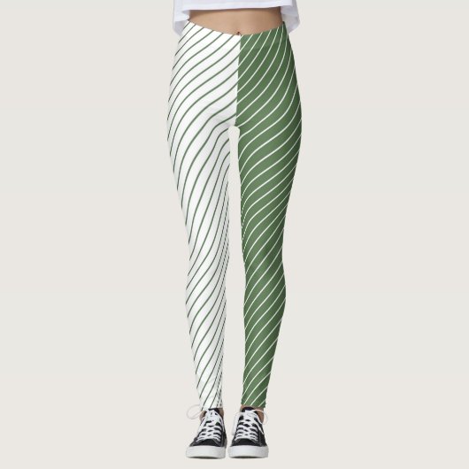 Leggings Women - Forest Green Pattern (Voorkant)