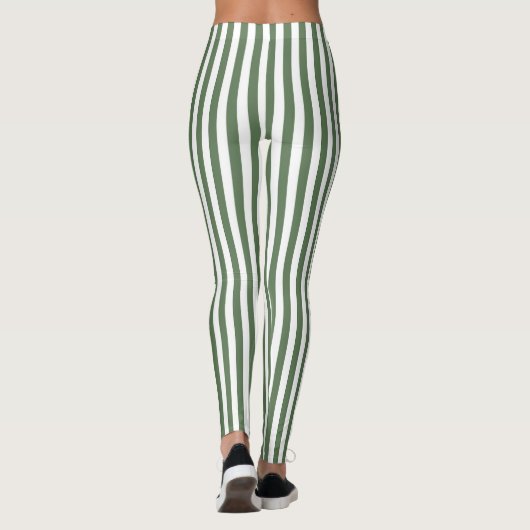 Leggings Women - Forest Green Pattern (Achterkant)