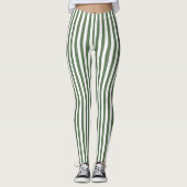 Leggings Women - Forest Green Pattern (Voorkant)