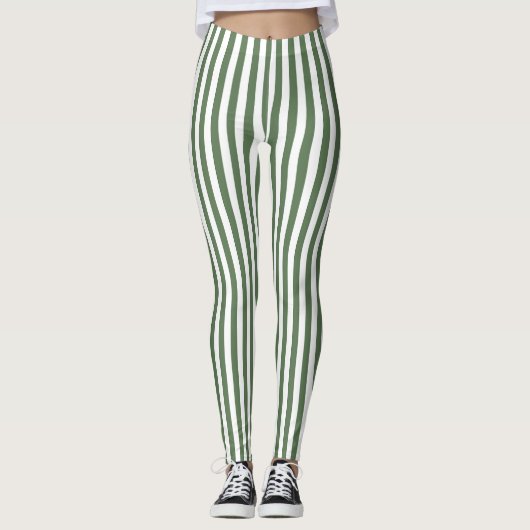 Leggings Women - Forest Green Pattern (Voorkant)