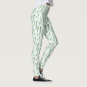Leggings Women - Green Leaves Pattern (Rechts)