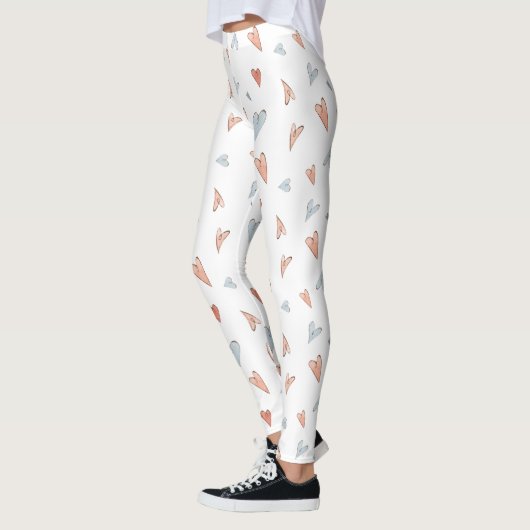 Leggings Women - Hearts Pattern (Links)