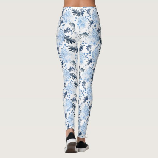 Leggings Women - Winter Pattern (Achterkant)