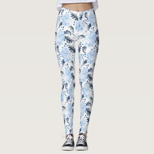 Leggings Women - Winter Pattern (Voorkant)
