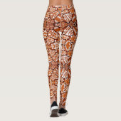 Leggings Yoga Pants Gingerbrood Cookie (Achterkant)