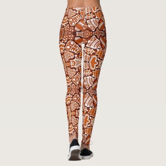 Leggings Yoga Pants Gingerbrood Cookie (Achterkant)