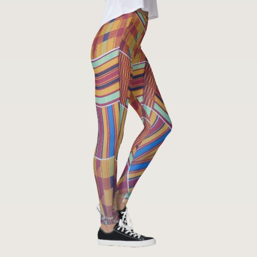 Leggings Yoga Stretch Pants African Pattern (Rechts)