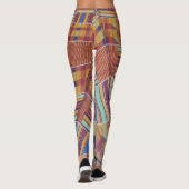 Leggings Yoga Stretch Pants African Pattern (Achterkant)
