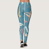 Leggings Yoga, Yoga Pants, lotus, yoga pose (Achterkant)