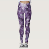 Leggings Yogabroek Amethist Kristallen (Voorkant)
